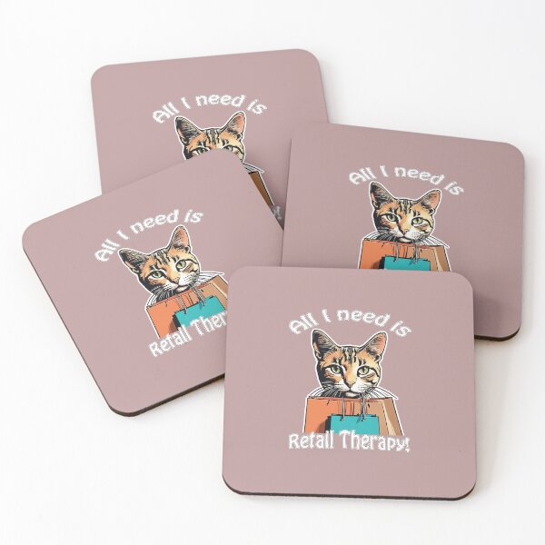 Item preview, Retail therapy cat designed and sold by FabFreakShop.