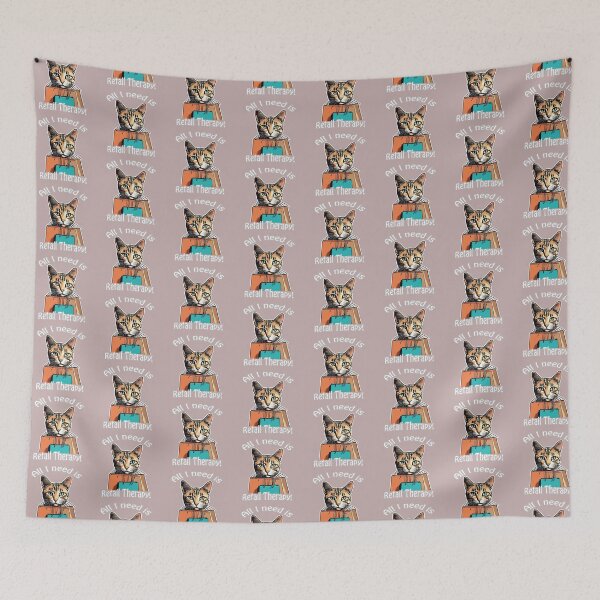 Item preview, Retail therapy cat designed and sold by FabFreakShop.