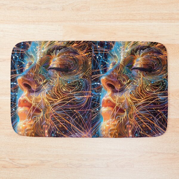 Item preview, Digital Echoes: Surreal 3D AI Face in Abstract designed and sold by AI-Only Creations.