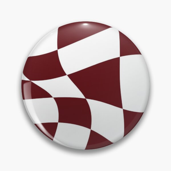 Item preview, Red and White Distorted Checkerboard designed and sold by ZedColors.