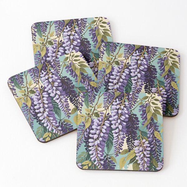 Item preview, Wisteria Retro Style Abstract Cottagecore Art 2 designed and sold by taiche.