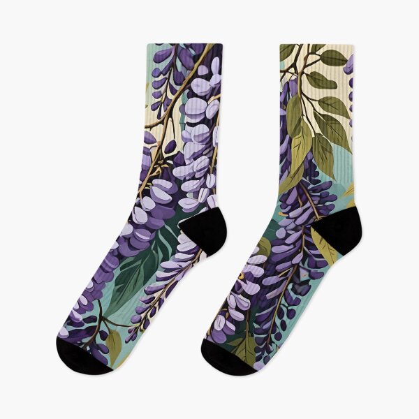 Item preview, Wisteria Retro Style Abstract Cottagecore Art 2 designed and sold by taiche.
