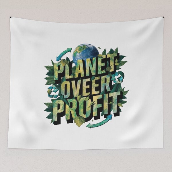 Item preview, Planet Over Profit designed and sold by Trending Art.