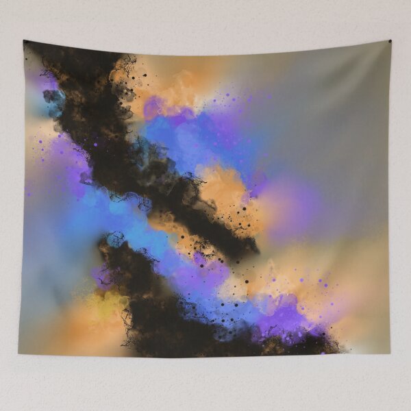 Item preview, Free Falling - Blue Purple Orange Abstract designed and sold by Joey Santiago.