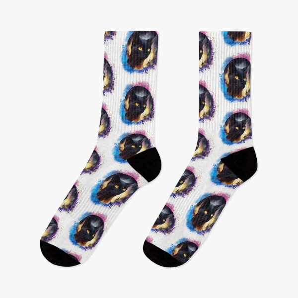 Item preview, Witchy Watercolour Style Mystical Black Cat Kitty Sun designed and sold by WildWoodlandWitch.