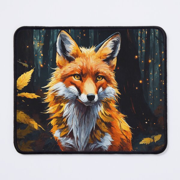Item preview, The fox is sitting in the forest designed and sold by JoraArt.