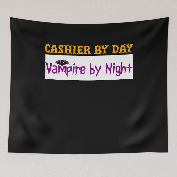 Item preview, Funny Halloween Cashier Life Cashier By Day Vampire By Night Women Men  designed and sold by clothesy7.