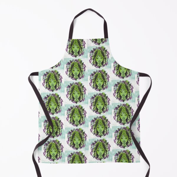 Item preview, Nature Goddess Gaia Mother Earth Ferns designed and sold by WildWoodlandWitch.