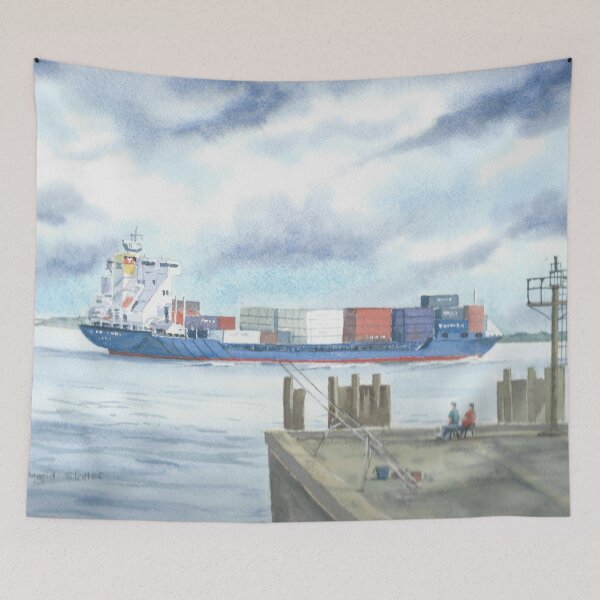 Item preview, Passing Portishead Pier designed and sold by ingridslatter.