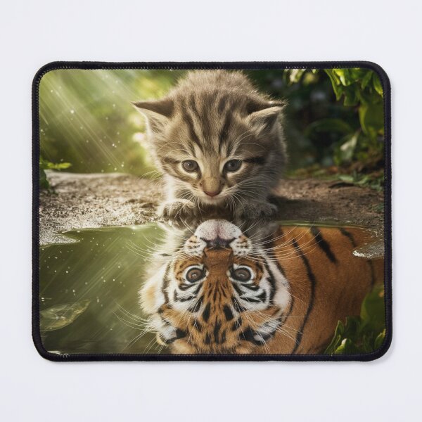 Item preview, Kitten, Cute Little Cat - Tiger Reflection designed and sold by Margival.