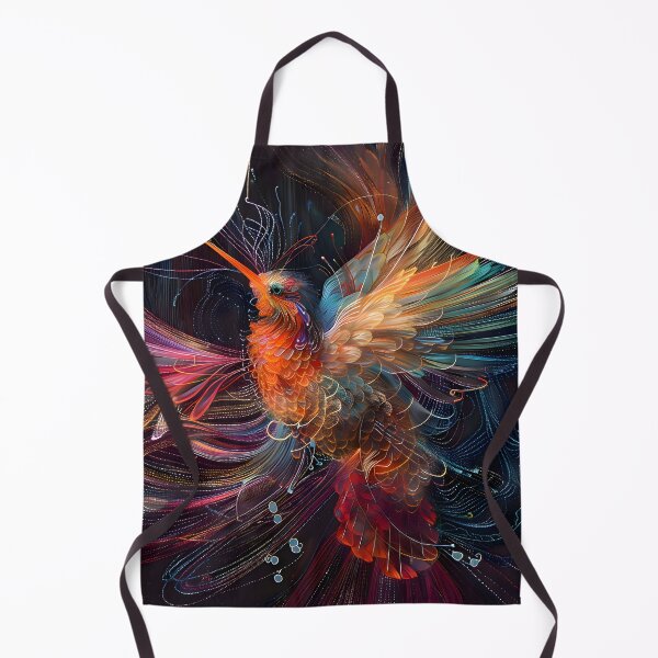 Item preview, Flight of Fantasy: Surreal 3D Hummingbird Haven designed and sold by AI-Only Creations.