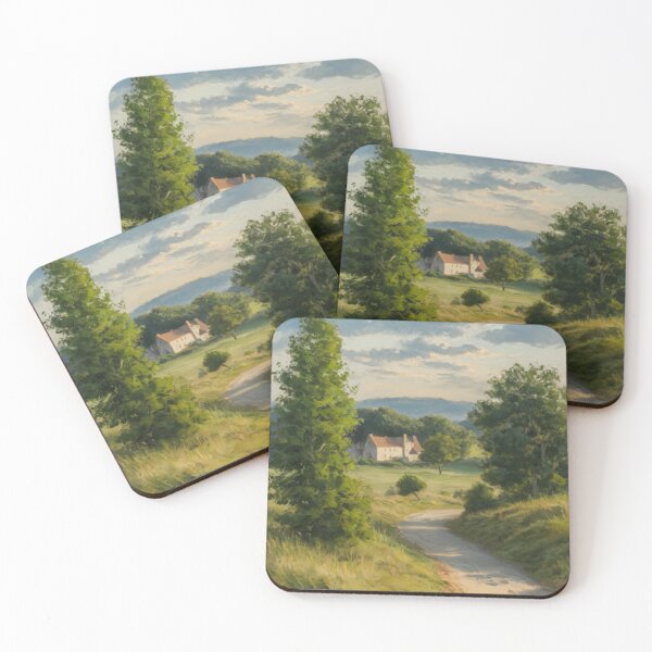 Item preview, Charming French Countryside Landscape No. 111| Watercolor Art Print…By Carraann designed and sold by CARRAANN.