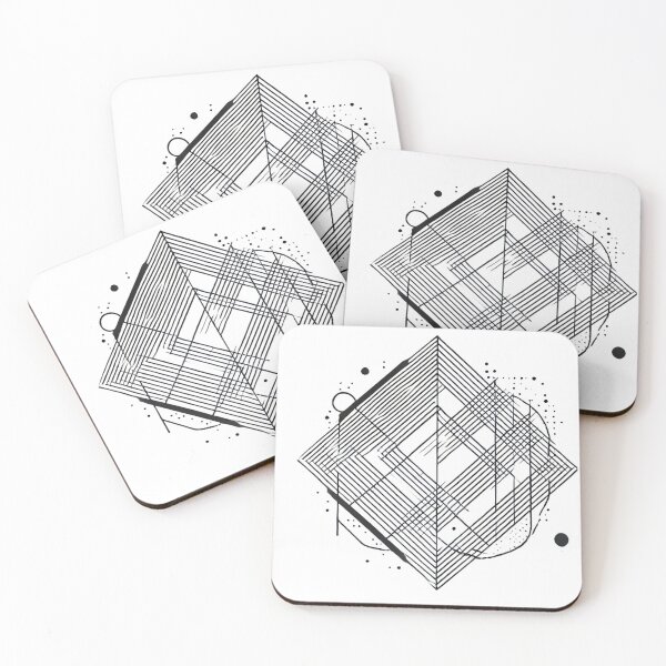 Item preview, Geometric Abstract Design T-Shirt designed and sold by LessLines.