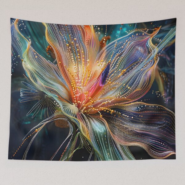 Item preview, Floral Symphony: Surreal 3D Blossom designed and sold by AI-Only Creations.