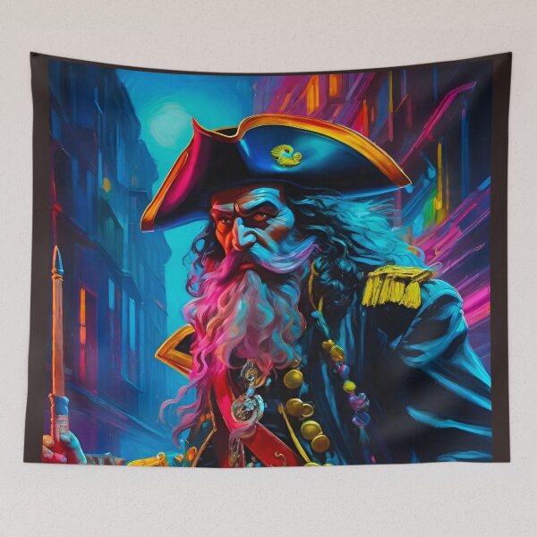 Item preview, Neon Pirate designed and sold by MatrixTattoo.