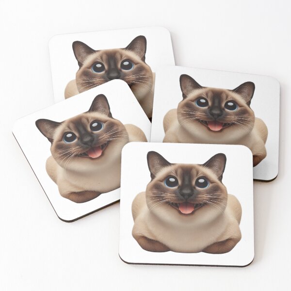 Item preview, Siamese Cat Laughing designed and sold by FunnySiamese.