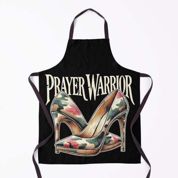 Item preview, Camo Heels Prayer Warrior Religious Woman Church Service designed and sold by Chmielayka.