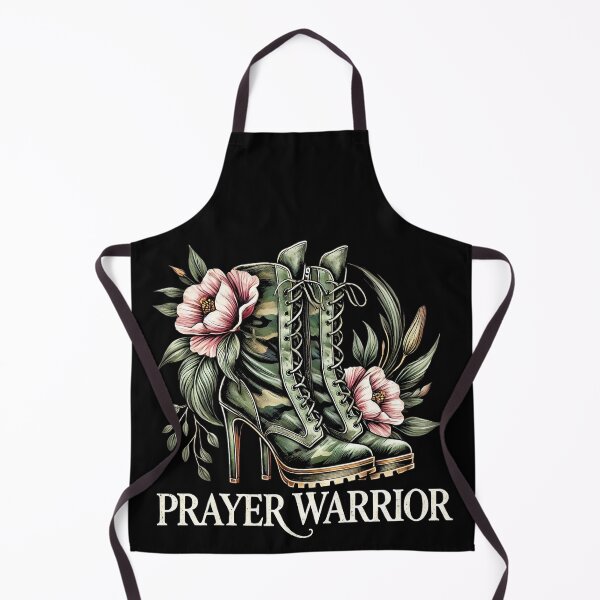 Item preview, Camo Heels Prayer Warrior Religious Woman Church Service designed and sold by Chmielayka.