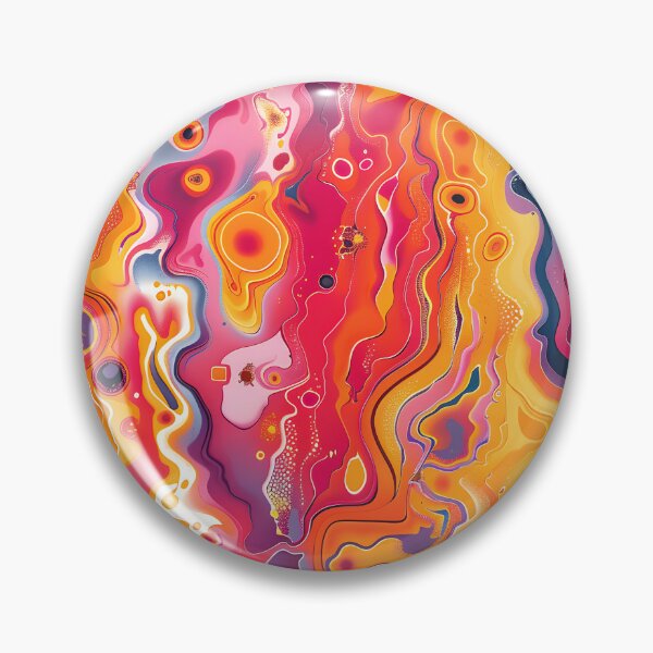 Item preview, Fluid Abstract Art in Vivid and Dynamic Tones designed and sold by elecelorena.