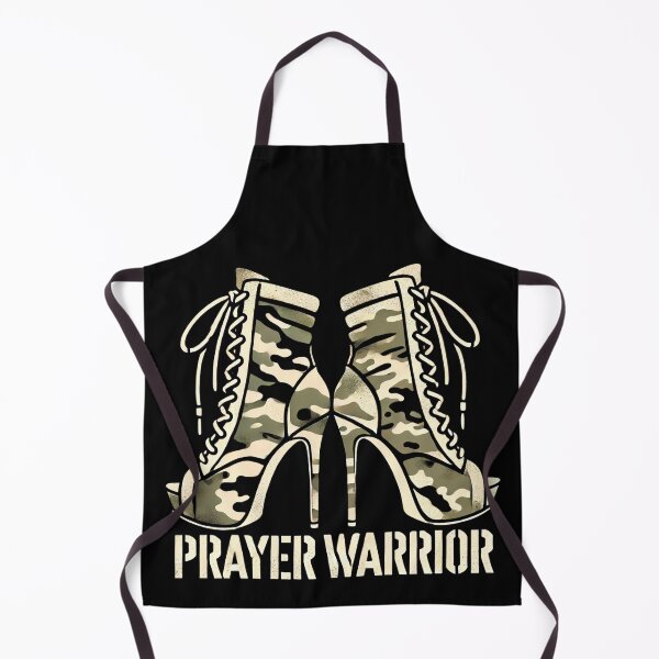 Item preview, Camo Heels Prayer Warrior Religious Woman Church Service designed and sold by Chmielayka.