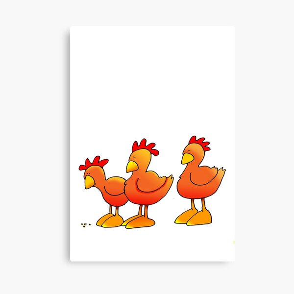 CHICKENS Canvas Print
