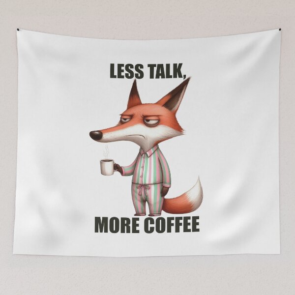 Item preview, Less Talk, More Coffee designed and sold by BanShopDG.