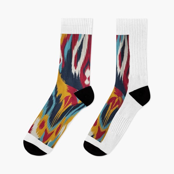 Item preview, This captivating image takes us on a vibrant ikat journey pattern00001 designed and sold by Wannaprasert.