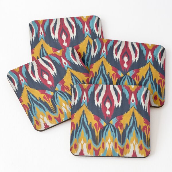 Item preview, This captivating image takes us on a vibrant ikat journey pattern00001 designed and sold by Wannaprasert.