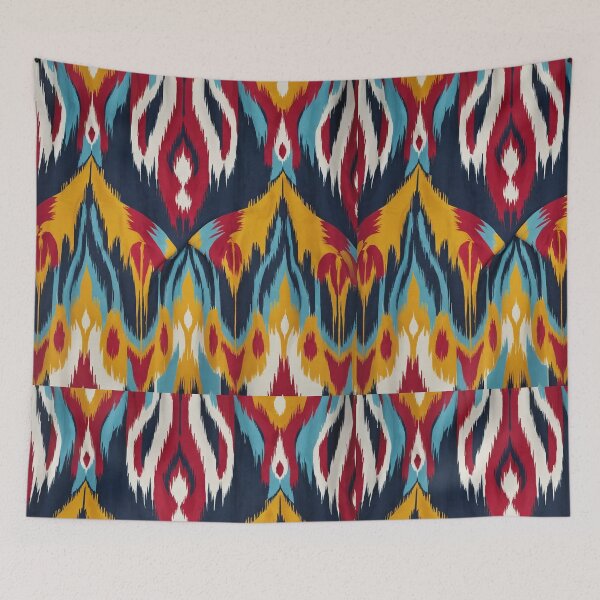 Item preview, This captivating image takes us on a vibrant ikat journey pattern00001 designed and sold by Wannaprasert.