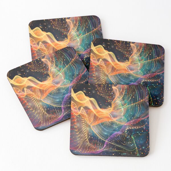 Item preview, Cosmic Cascade: Surreal 3D Nebula designed and sold by AI-Only Creations.