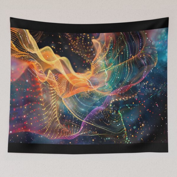 Item preview, Cosmic Cascade: Surreal 3D Nebula designed and sold by AI-Only Creations.