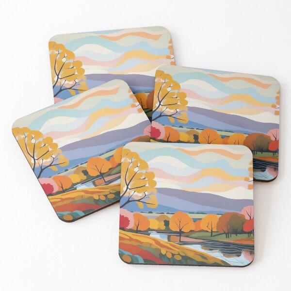 Item preview, Autumn's Palette: Vivid Hues and Tranquil Waters designed and sold by ArtComixHaven.