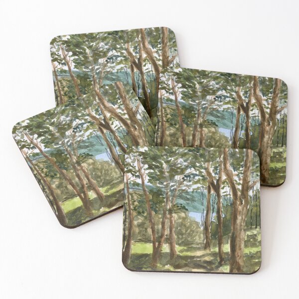 Item preview, Wooded Path Watercolor at Legion of Honor designed and sold by Artbydekloe.