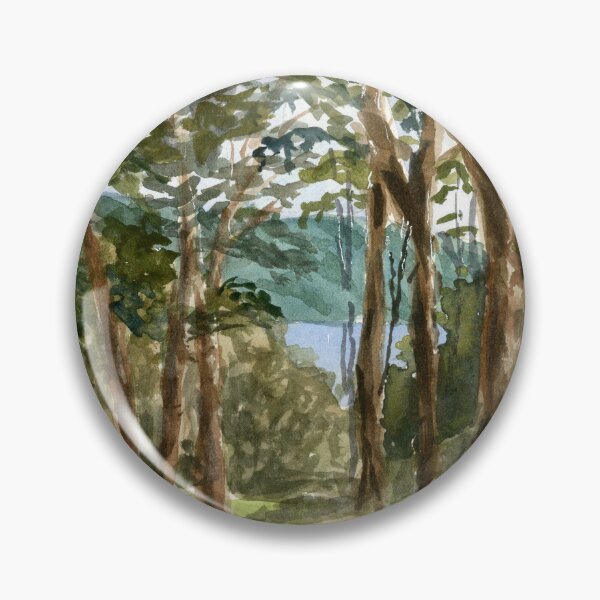Item preview, Wooded Path Watercolor at Legion of Honor designed and sold by Artbydekloe.