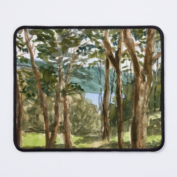 Item preview, Wooded Path Watercolor at Legion of Honor designed and sold by Artbydekloe.