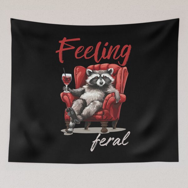 Item preview, Feeling Feral Racoon Feeling Feral Opossum Raccoon designed and sold by ArtFromBeyond.
