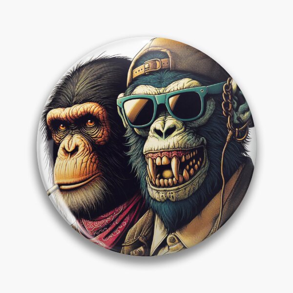 Item preview, The ape friends in an urban design designed and sold by PixelCraftDSG.