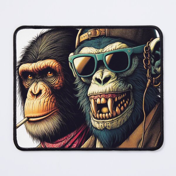 Item preview, The ape friends in an urban design designed and sold by PixelCraftDSG.
