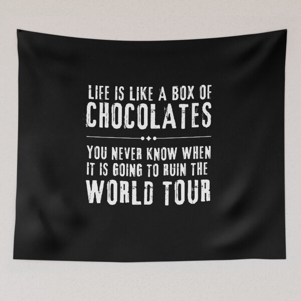 Item preview, Funny 'Life is like a box of chocolates' World Tour Ruined designed and sold by Christopher  McGuire.