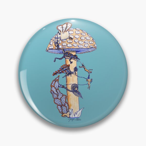Item preview, L'allucinato allucinante fungo rosso/blu - The Hallucinated Red Blue Mushroom designed and sold by PinoNatalizio.