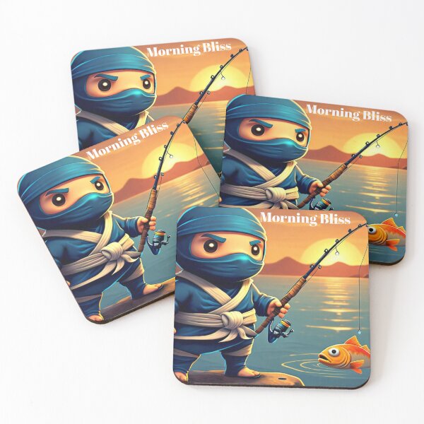 Item preview, Ninja Gone Fishing Morning Bliss. designed and sold by Highhocreations.