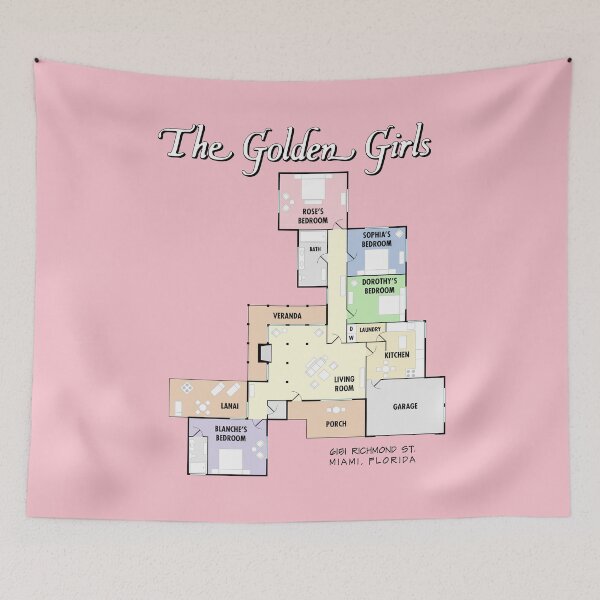 Item preview, The Golden Girls Floor Plan designed and sold by ABSTRACT-IVISM.
