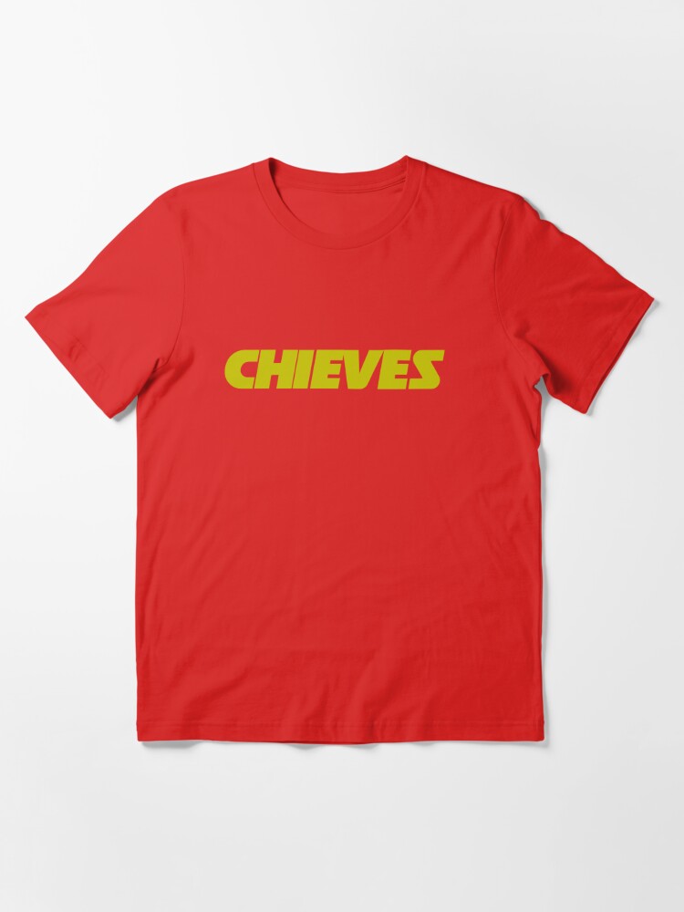 Kansas City Chiefs Mens Red/Gold Iconic Hashmark V-Neck T-Shirt