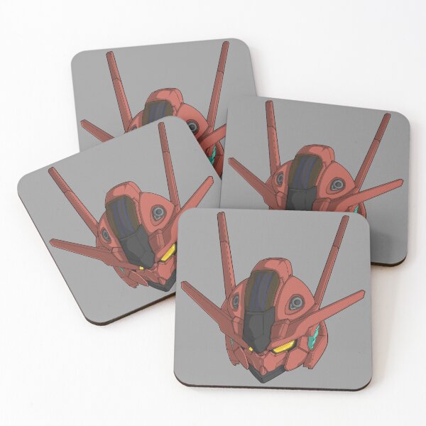 Item preview, Red SD Style Witch of Mercury Gundam Head - Cute Anime Mech Design designed and sold by deveerei.
