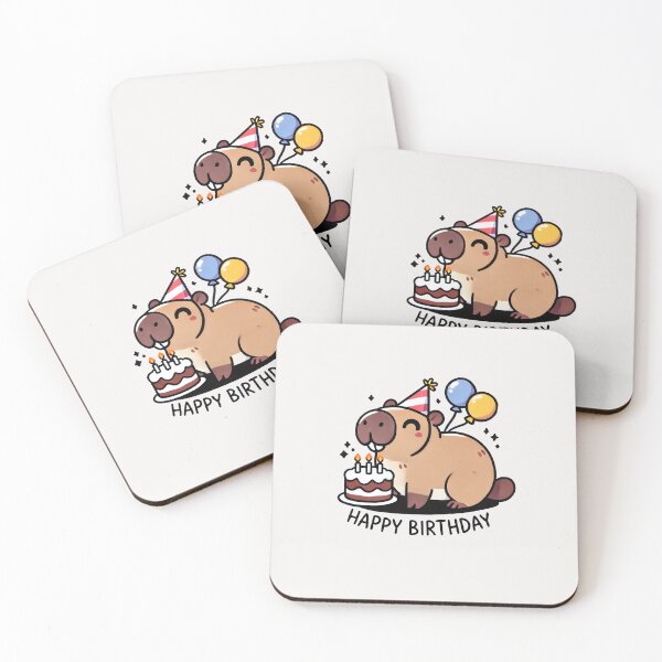 Item preview, capybara birthday designed and sold by creativechaster.