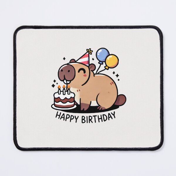 Item preview, capybara birthday designed and sold by creativechaster.