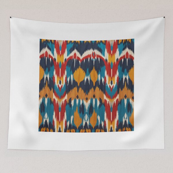 Item preview, This captivating image takes us on a vibrant ikat journey designed and sold by Wannaprasert.