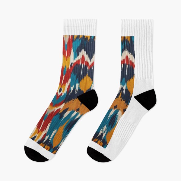 Item preview, This captivating image takes us on a vibrant ikat journey designed and sold by Wannaprasert.