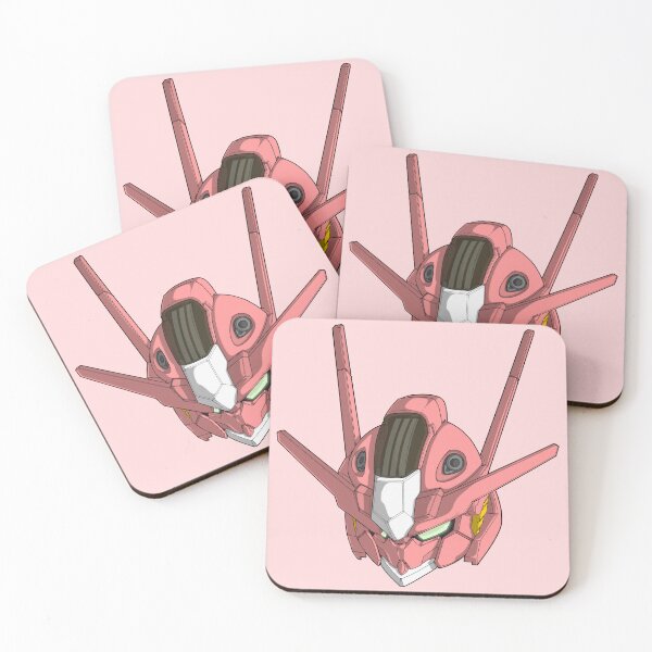Item preview, Pink SD Style Witch of Mercury Gundam Head - Cute Anime Mech Design designed and sold by deveerei.