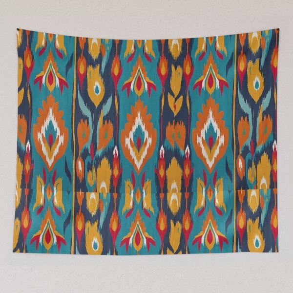 Item preview, This captivating image takes us on a vibrant ikat journey designed and sold by Wannaprasert.
